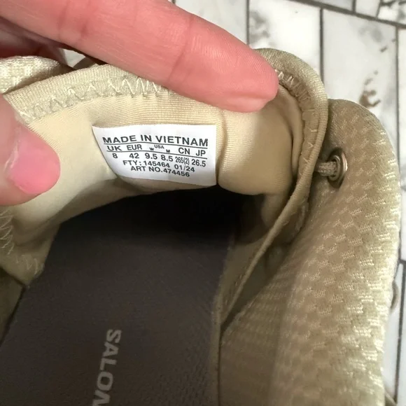 Salomon XT-6 Expanse Sneakers Women's Beige and Mint color women’s 9.5 - Picture 6 of 6